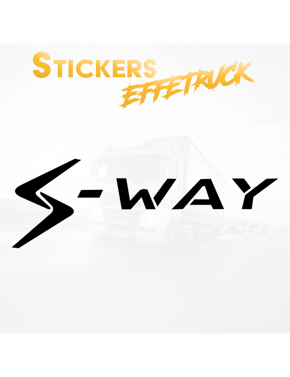 S-WAY - Adesivo prespaziato Personalizzato