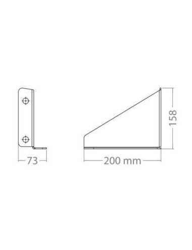 Set 2 staffe di fissaggio per serbatoio acqua 18 L