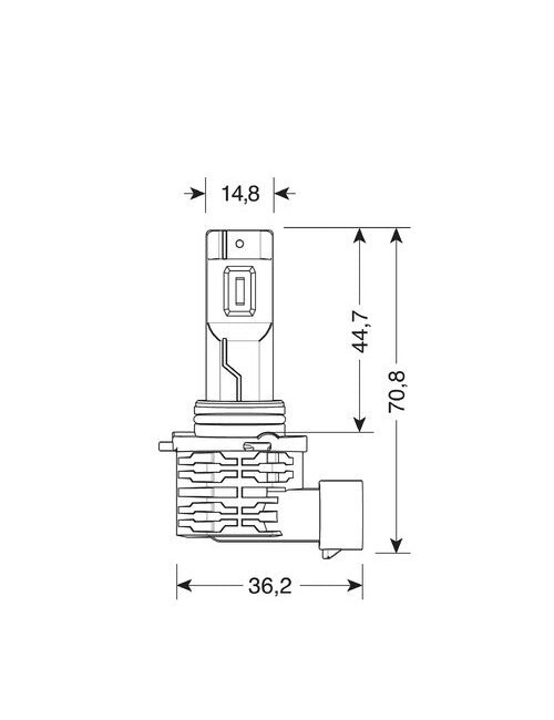 9/32V Halo Led Serie 10 Halo Killer - (H10-HB3 9005) - 20W - P20d - 2 pz - Scatola