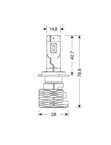 9/32V Halo Led Serie 10 Halo Killer - (H7) - 20W - PX26d - 2 pz - Scatola