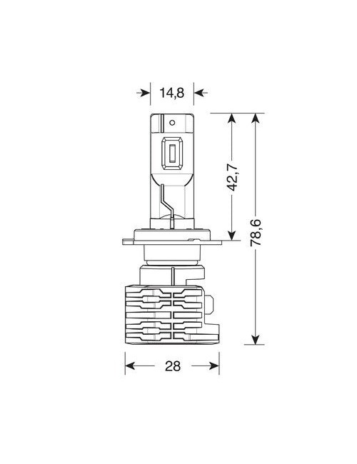 9/32V Halo Led Serie 10 Halo Killer - (H7) - 20W - PX26d - 2 pz - Scatola