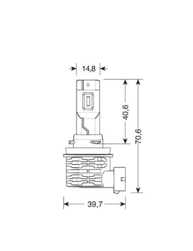 9/32V Halo Led Serie 10 Halo Killer - (H8-H9-H11-H16) - 20W - PGJ19-X - 2 pz - Scatola