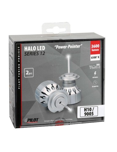 9/32V Halo Led Serie 12 Power-Pointer - (H10-HB3 9005) - 40W - P20d - 2 pz - Scatola