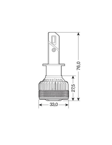 9/32V Halo Led Serie 14 Lightning - (H1) - 45W - P14,5s - 2 pz - Scatola