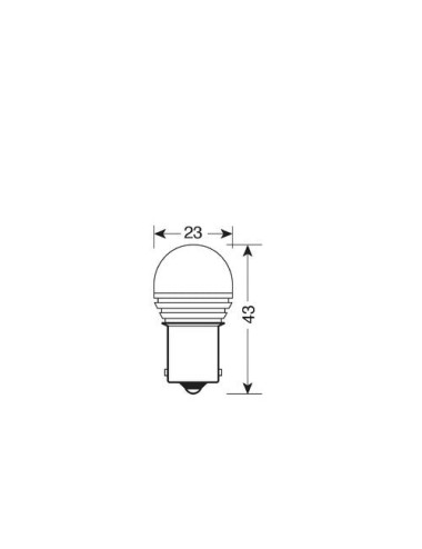 10/30V Led Series - 1 SMD x 9 chips - (P21W) - BA15s - 1 pz - D/Blister - Bianco