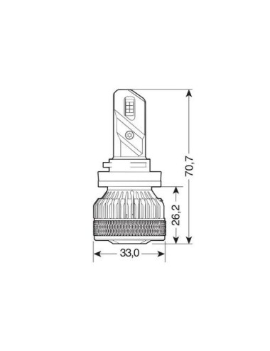 9/32V Halo Led Serie 14 Lightning - (H11) - 45W - PGJ19-2 - 2 pz - Scatola