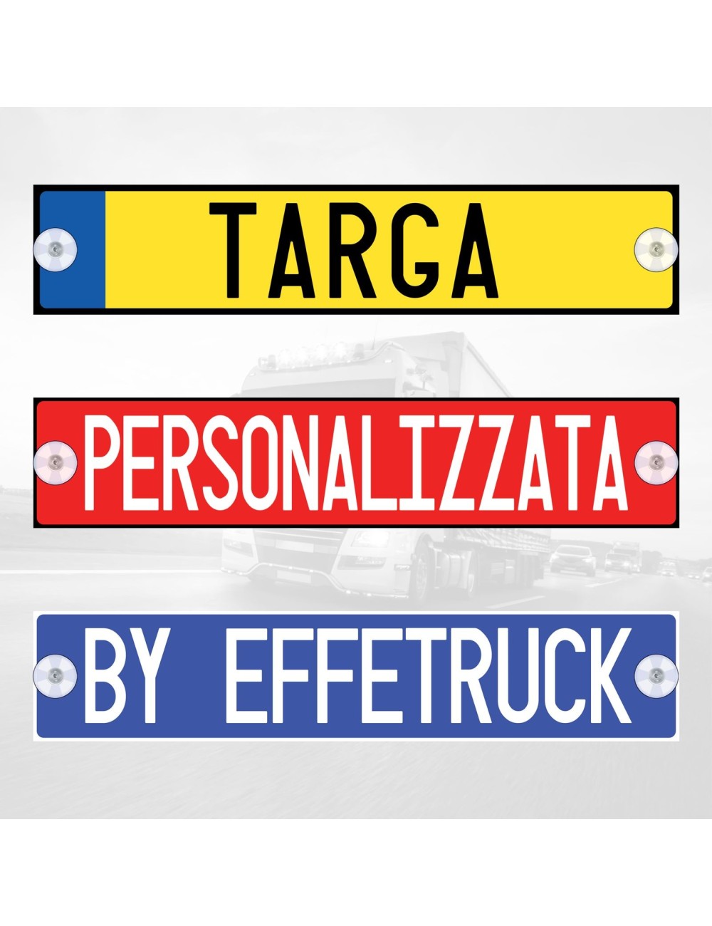 Targa steel - Targa personalizzata per camion