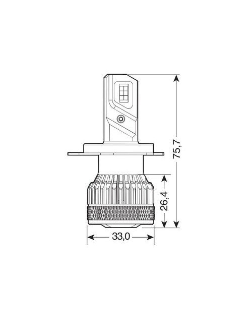 9/32V Halo Led Serie 14 Lightning - (H4) - 45W - P43t - 2 pz - Scatola