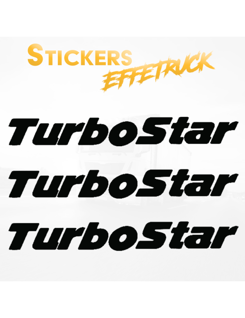 TURBOSTAR - Adesivo prespaziato Personalizzato