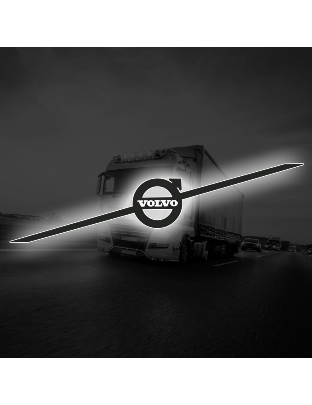 Volvo fh4 Nero Opaco - Logo volvo retroilluminato