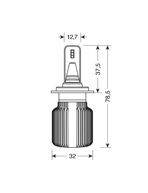 9/32V Halo Led Serie 3 Blade - (H7) - 20W - PX26d - 2 pz - Scatola