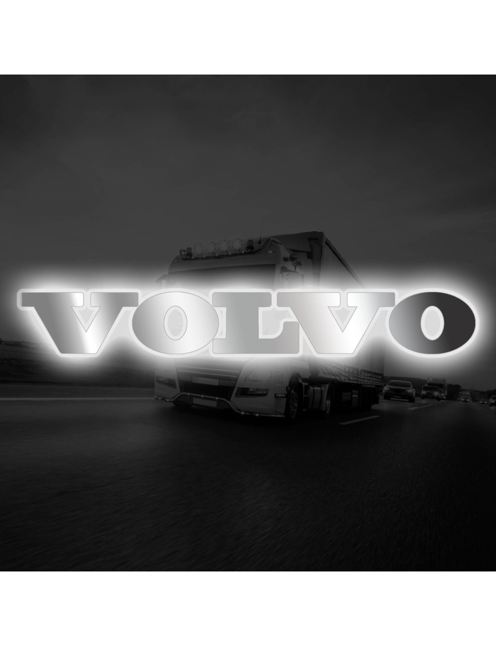 Volvo lettere - Scritta volvo acciaio retroilluminato