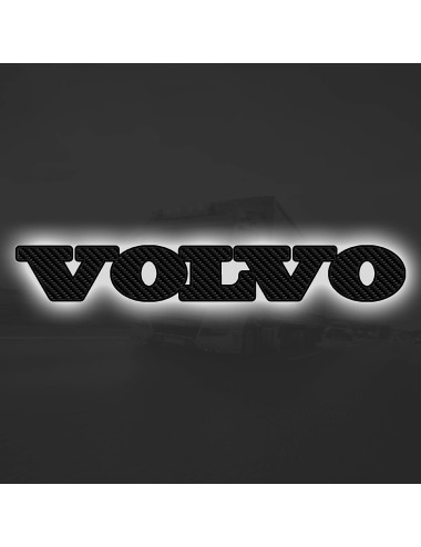 Volvo lettere carbon look - Scritta volvo retroilluminato