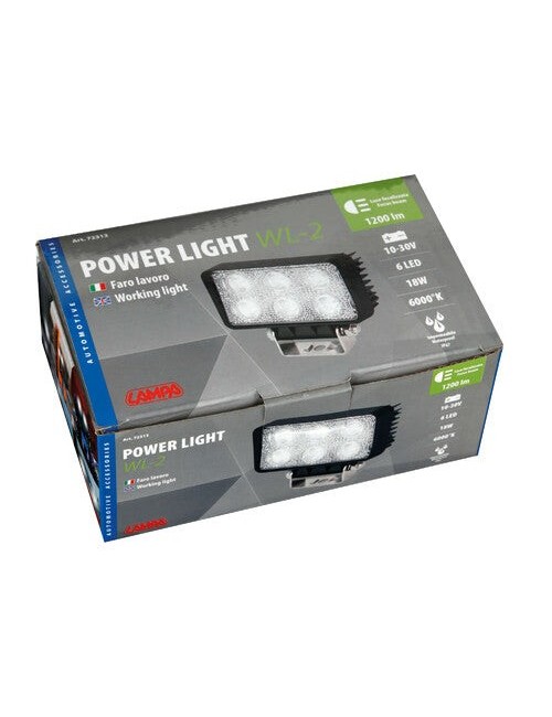 WL-2, faro ausiliario a 6 Led - 10/30V - Bianco