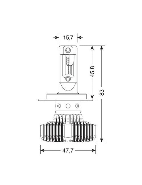 9/32V Halo Led Serie 4 Fit-Master - (H4) - 25W - P43t - 2 pz - Scatola