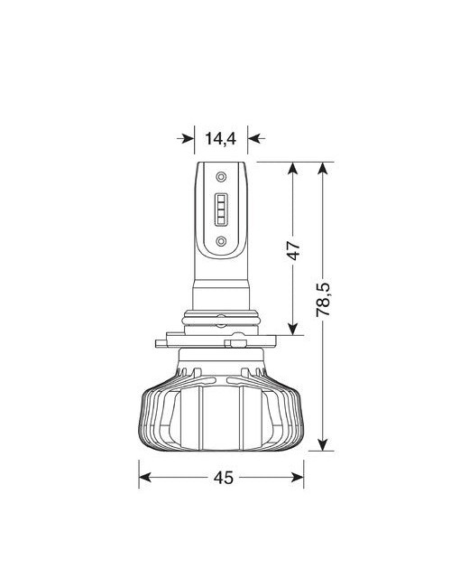 9/32V Halo Led Serie 5 Blaster - (H10-HB3 9005) - 20W - P20d - 2 pz - Scatola