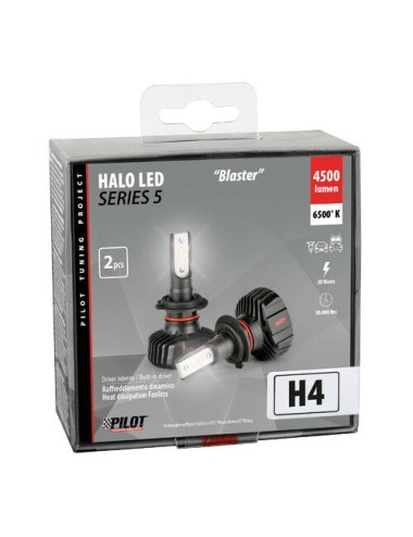 9/32V Halo Led Serie 5 Blaster - (H4) - 20W - P43t - 2 pz - Scatola