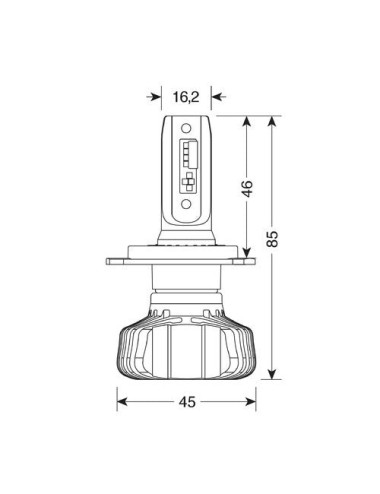 9/32V Halo Led Serie 5 Blaster - (H4) - 20W - P43t - 2 pz - Scatola