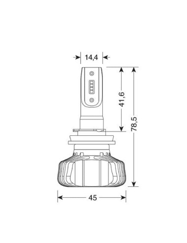 9/32V Halo Led Serie 5 Blaster - (H8-H9-H11-H16) - 20W - PGJ19-X - 2 pz - Scatola