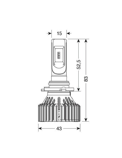 9/32V Halo Led Serie 6 Standard - (H10-HB3 9005) - 30W - P20d - 2 pz - Scatola