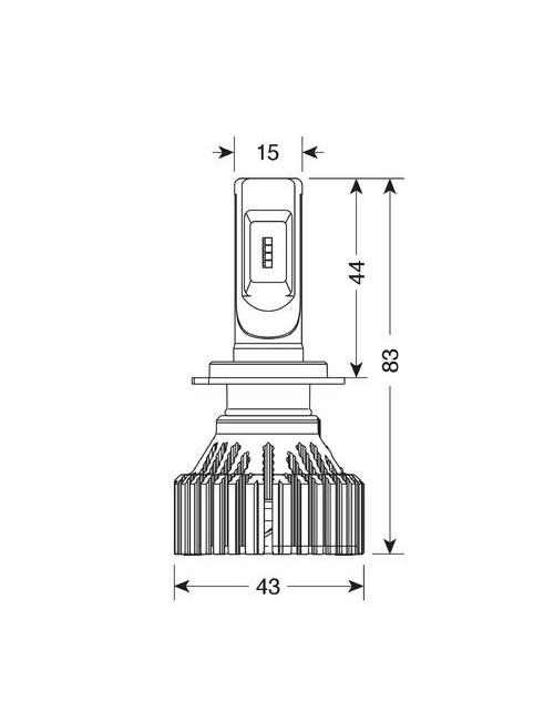 9/32V Halo Led Serie 6 Standard - (H7) - 30W - PX26d - 2 pz - Scatola