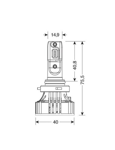 9/32V Halo Led Serie 7 Compact - (H10-HB3 9005) - 36W - P20d - 2 pz - Scatola