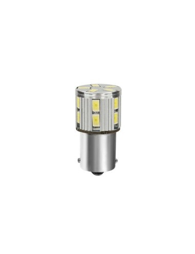 10/30V Led Series - 17 SMD x 1 chip - (P21W) - BA15s - 1 pz - D/Blister - Bianco - Doppia polarità - Resistenza incorporata