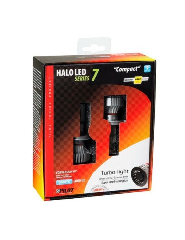 9/32V Halo Led Serie 7 Compact - (H4) - 36W - P43t - 2 pz - Scatola