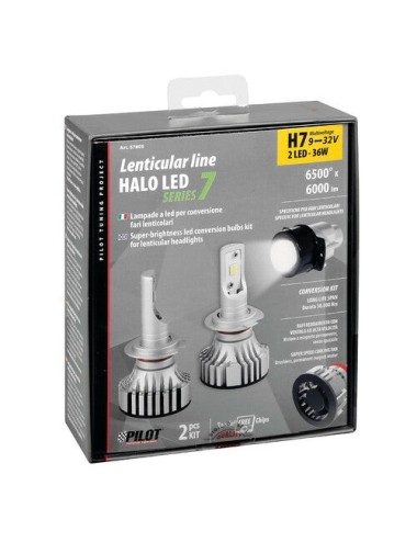 9/32V Halo Led Serie 7 Compact - (H7 Lenticular) - 36W - PX26d - 2 pz - Scatola