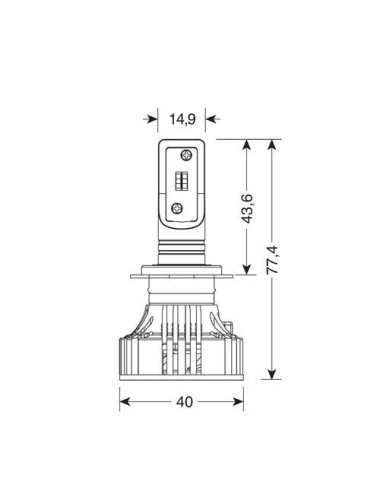 9/32V Halo Led Serie 7 Compact - (H7 Lenticular) - 36W - PX26d - 2 pz - Scatola