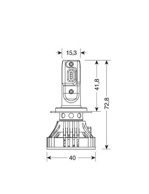 9/32V Halo Led Serie 7 Compact - (H7) - 36W - PX26d - 2 pz - Scatola