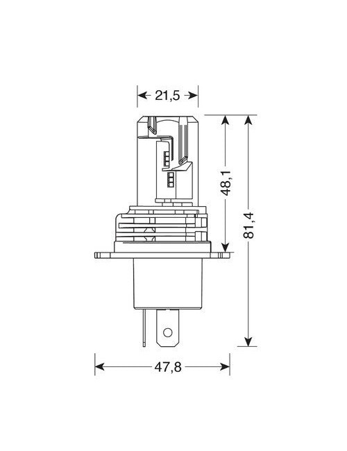 9/32V Halo Led Serie 8 Halo Killer - (H4) - 25W - P43t - 2 pz - Scatola