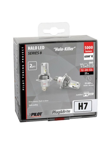 9/32V Halo Led Serie 8 Halo Killer - (H7) - 25W - PX26d - 2 pz - Scatola