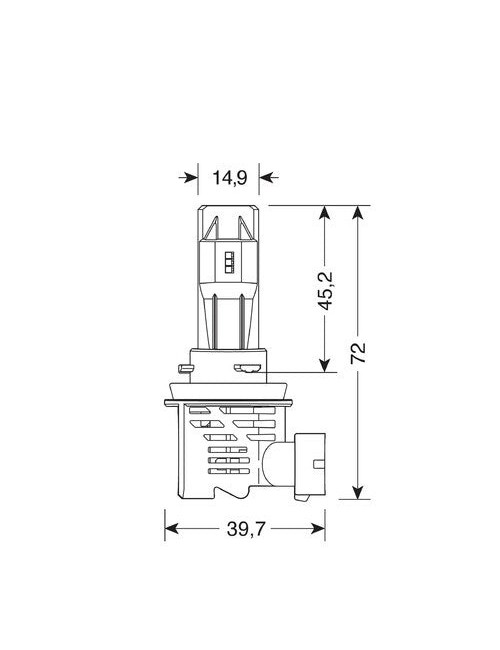 9/32V Halo Led Serie 8 Halo Killer - (H8-H9-H11-H16) - 25W - PGJ19-X - 2 pz - Scatola