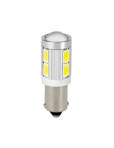 9/32V Led Series - 10 SMD - (T4W) - BA9s - 2/20 pz - D/Blister - Bianco - Doppia polarità