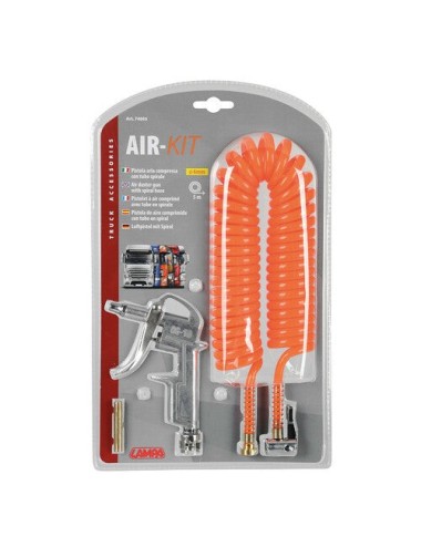 Air-Kit, Tubo a spirale 5 m + pistola aria compressa