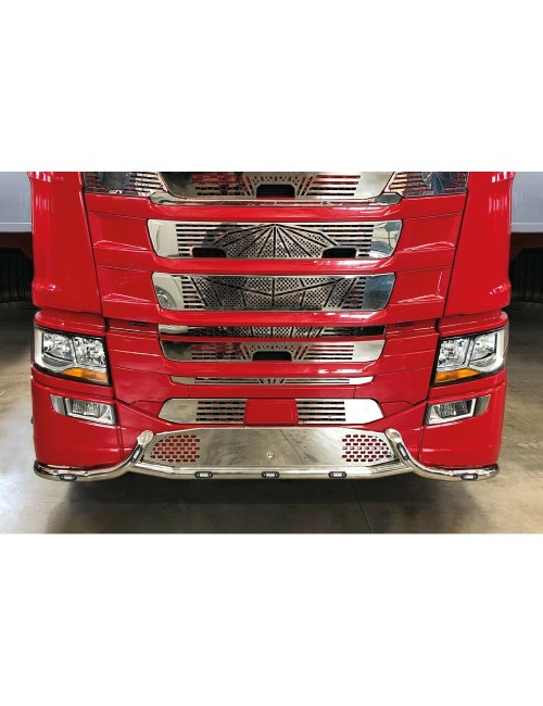 Barra paraurti con portatarga stile H 11 fori- SCANIA