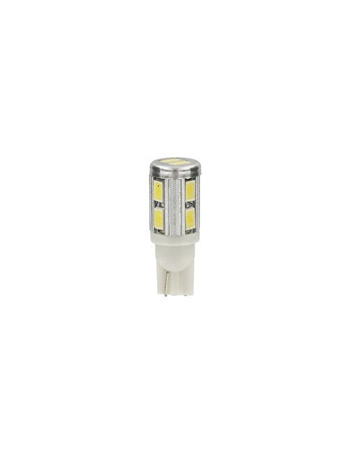 10/30V Mega-Led 10 - 10 SMD x 1 chip - (T10) - W2,1x9,5d - 2 pz - D/Blister - Bianco - Doppia polarità - Resistenza incorporata