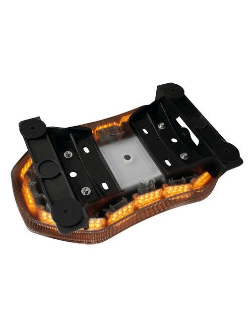 Barra lampeggiante arancio a 64 led, 10/30V - Fissaggio con viti