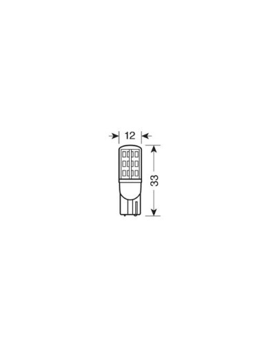 10/30V Mega-Led 24 - 24 SMD x 1 chip - (T10) - W2,1x9,5d - 2 pz - D/Blister - Bianco