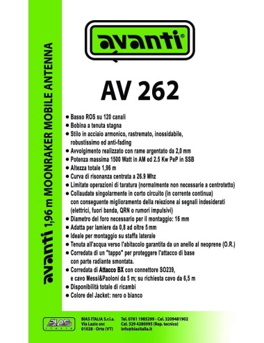 Avanti 262 Antenna CB - BIAS ITALIA