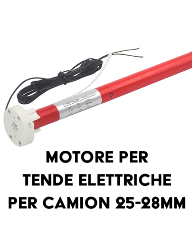 MOTORE 12V ELETTRICO PER TENDE PARASOLE - ACCESSORI E RICAMBI PER TENDE PARASOLE