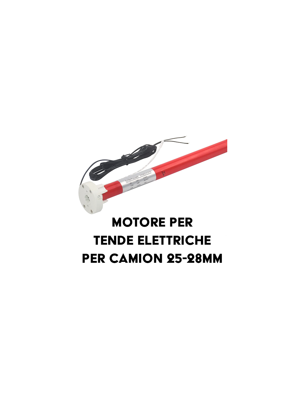 MOTORE 12V ELETTRICO PER TENDE PARASOLE - ACCESSORI E RICAMBI PER TENDE PARASOLE