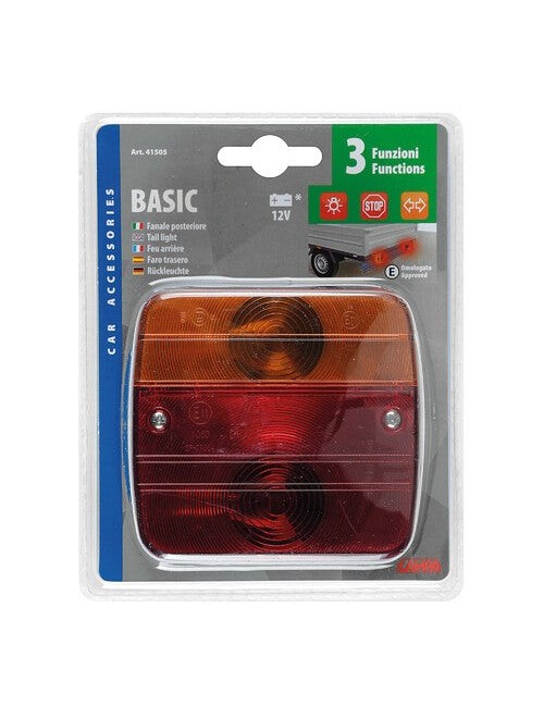 Basic, fanale posteriore 3 funzioni 12V