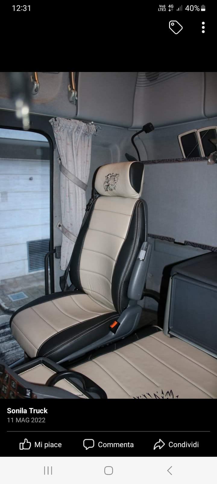 Coprisedili beige / nero