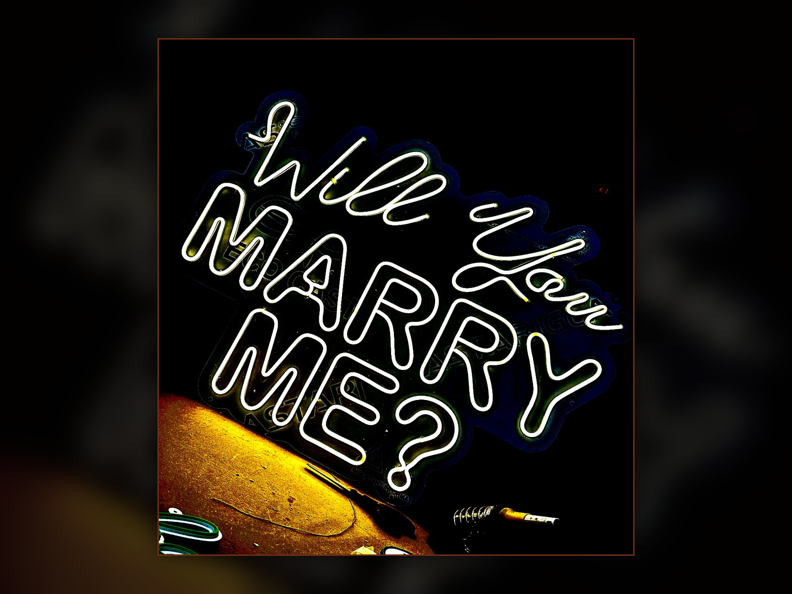 Neonflex Will you marry me? realizzato da Effetruck