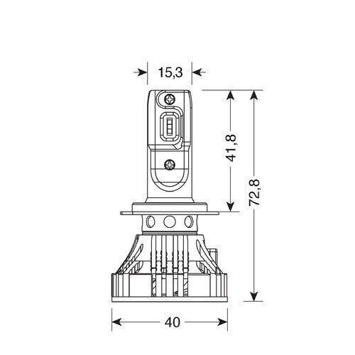 9/32V Halo Led Serie 7 Compact - (H7) - 36W - PX26d - 2 pz - Scatola